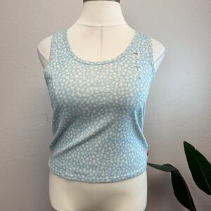 Levi's Light Blue Daisy Tank Top - New - Size 3X